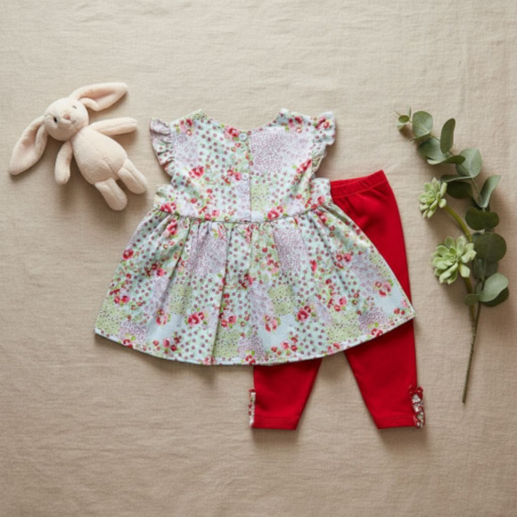 New Gymboree 3-Piece Set Baby Girl outfit top pants matching headband 24 months - Picture 3 of 3